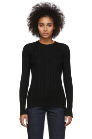 Helmut Lang - Black Rib Crewneck Sweater