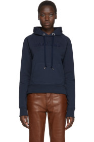 Helmut Lang - Navy Monogram Slim Hoodie