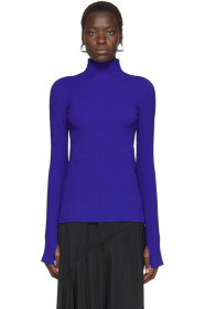 Helmut Lang - Blue Essential Turtleneck