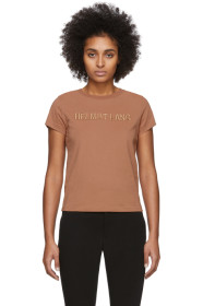Helmut Lang - 黄褐色 Standard Baby T 恤