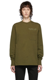 Helmut Lang - Khaki Standard Monogram Long Sleeve T-Shirt