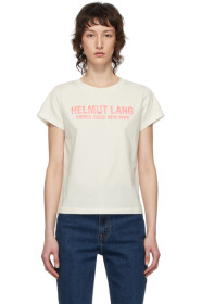 Helmut Lang - 灰白色 Baby T 恤