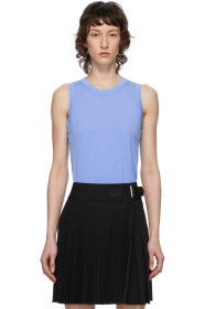 Helmut Lang - 蓝色 Femme Shell 罗纹背心