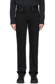 Helmut Lang - Jean noir Monogram Mac Hi
