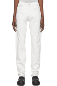 Helmut Lang - White Masc High Straight Jeans