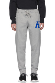 Helmut Lang - Pantalon de survêtement gris Monogram