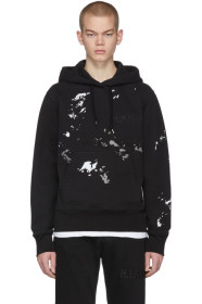 Helmut Lang - Pull à capuche noir Standard Painter