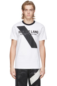 Helmut Lang - T-shirt blanc Sash