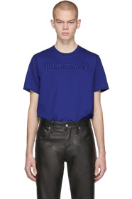 Helmut Lang - T-shirt bleu Standard