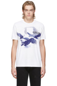 Helmut Lang - T-shirt blanc Eagle Standard