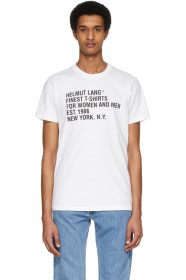 Helmut Lang - White Standard Logo T-Shirt