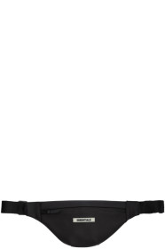 Essentials - Black Coated Canvas Waist Bag