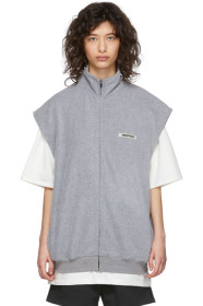 Essentials - Grey Polar Fleece Vest