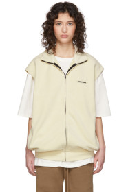 Essentials - Off-White Polar Fleece Vest