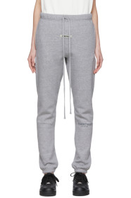 Essentials - Grey Fleece Reflective Lounge Pants