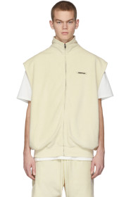 Essentials - Veste en molleton blanc cassé