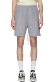 Essentials - Grey Polar Fleece Shorts