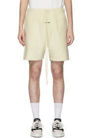 Essentials - Off-White Polar Fleece Shorts