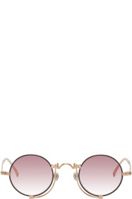 Matsuda - Lunettes de soleil doré rose et roses 10601H