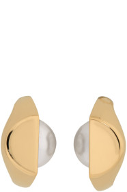 Maison Margiela - Gold Pearl Earrings