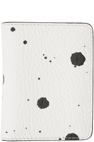 Maison Margiela - Porte-cartes à deux volets blanc et noir