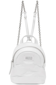 Maison Margiela - Sac à dos blanc Mini Glam Slam