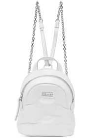Maison Margiela - Sac à dos blanc Glossed Glam Slam