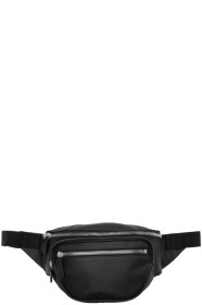 Maison Margiela - Sac-ceinture en cuir noir