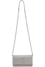 Maison Margiela - Grey Croc Stitch Shoulder Bag