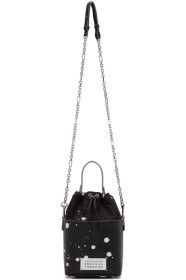 Maison Margiela - Black Paint Splatter 5AC Bucket Bag