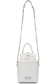 Maison Margiela - White Croc 5AC Bucket Bag
