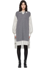 Maison Margiela - Off-White Sweater Vest Dress