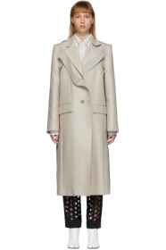 Maison Margiela - Beige Deconstructed Coat