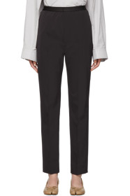 Maison Margiela - Pantalon en gabardine noir