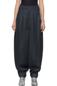 Maison Margiela - Blue High-Waisted Runway Trousers