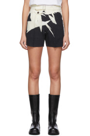Maison Margiela - Navy & White Printed Shorts