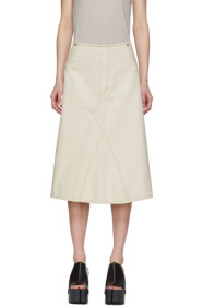 Maison Margiela - Off-White Denim Skirt