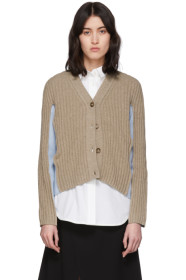 Maison Margiela - Beige & Blue Shadow Cardigan
