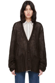 Maison Margiela - Brown Transparent Cardigan