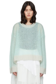 Maison Margiela - Green Transparent Crewneck Sweater