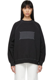 Maison Margiela - Pull molletonné noir Memory Of Label