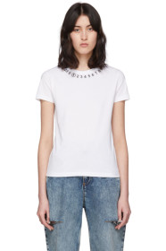 Maison Margiela - 白色 Numbers T 恤