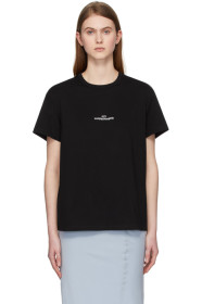 Maison Margiela - Black Mako Cotton Small Logo T-Shirt