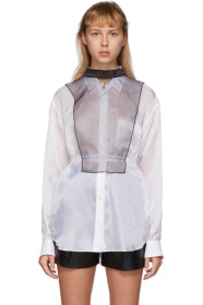 Maison Margiela - Black Organza Overlay Tank Top