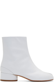 Maison Margiela - Bottes blanches Low Heel Tabi