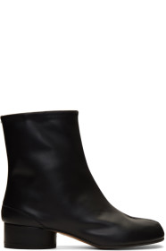 Maison Margiela - Bottes noires Low Heel Tabi