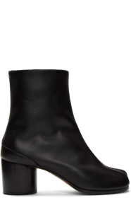 Maison Margiela - Bottes noires Mid Heel Tabi