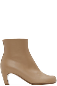 Maison Margiela - Beige Low Heel Tabi Boots