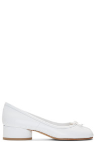 Maison Margiela - Chaussures à talons hauts blanches Tabi Ballerina