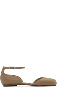Maison Margiela - Ballerines beiges Tabi Mary Jane